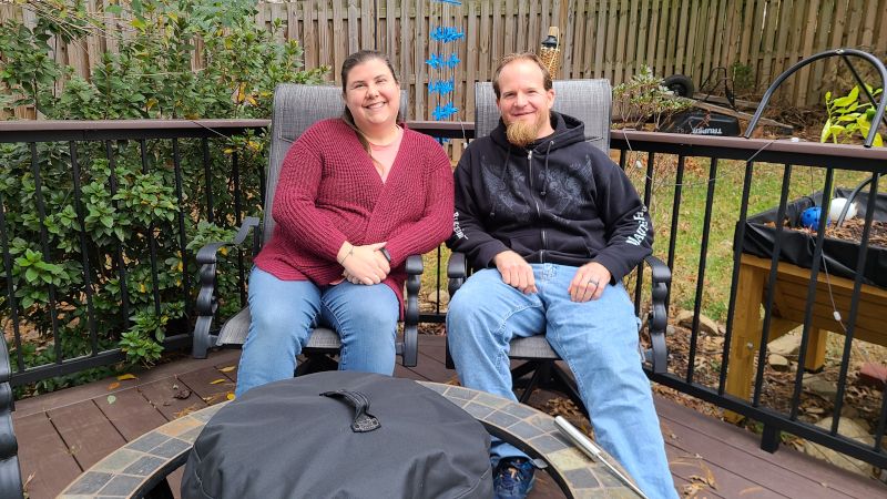 Relaxing on Our Deck