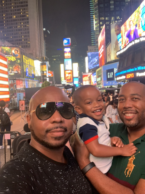 Celebrating Dylan's Birthday in NYC (Times Square)