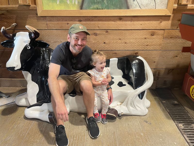 Ryan and Mia at the Farm