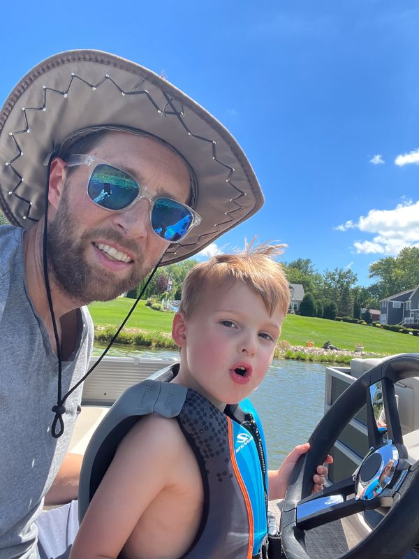 Boating at the Lake