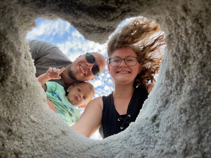 Family Photo at the Beach