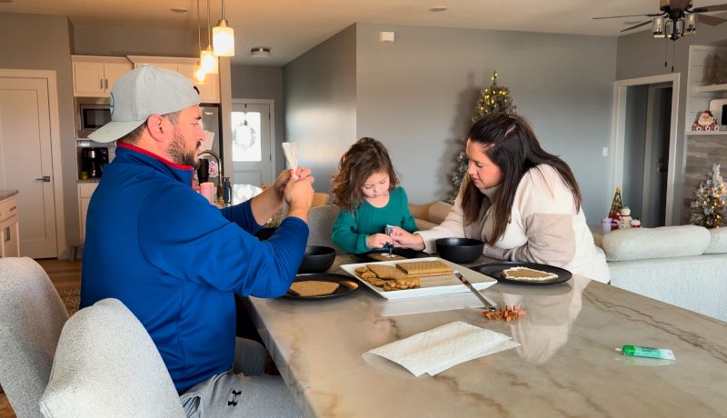 Making Gingerbread Houses