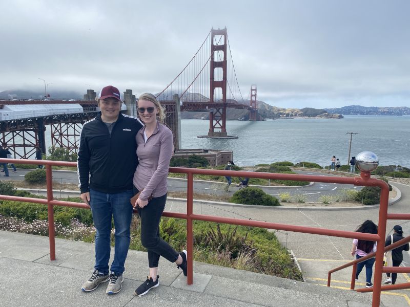 At the Golden Gate Bridge